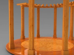 birdseye pergola 3D-Modell