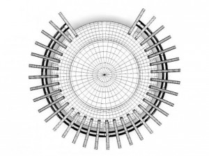 birdseye pergola 3D-Modell