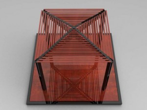 black pergola 3D 模型