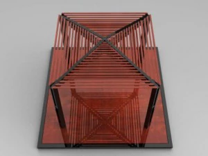 black pergola 3D Model
