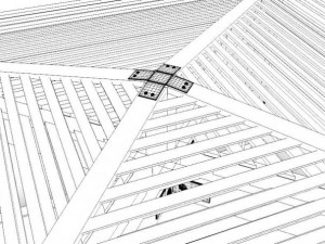black pergola 3D 模型