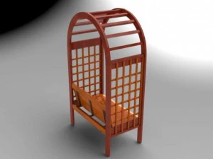 garden arbor 1 3D Model