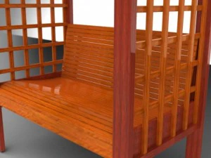 garden arbor 1 3D Model