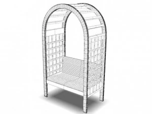 garden arbor 1 3D Model
