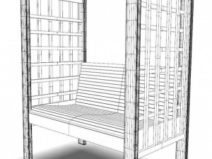 garden arbor 1 3D 模型