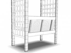 garden arbor 1 3D Model