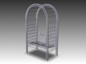 garden arbor 1 3D 模型