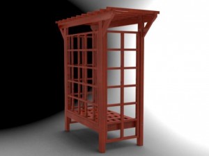square arbor 3 3D-Modell