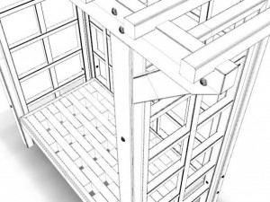 square arbor 3 3D-Modell