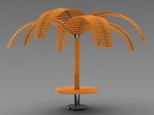 palm pergola Model 3D