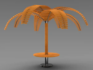 palm pergola 3D Model