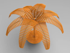 palm pergola 3D Model