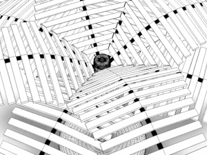 palm pergola Model 3D