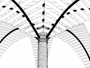 palm pergola Model 3D