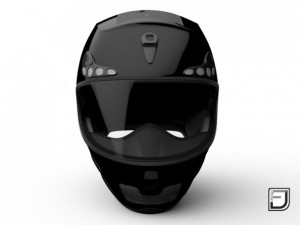 black racing helmet 3D 모델