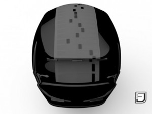 black racing helmet 3D 모델