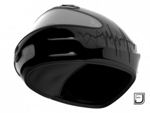 black racing helmet 3D 모델