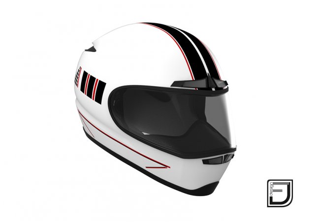 white helmet h02 3D Модель .c4d .max .obj .3ds .fbx .stl .blend 