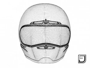 white helmet h02 3D Model