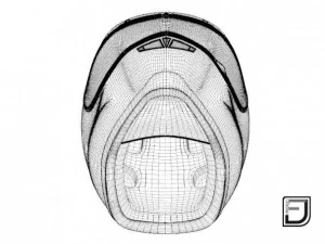 white helmet h02 3D Model