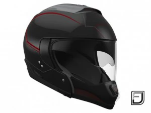 zwarte modulaire helm 3D Model