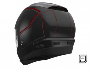 black modular helmet 3D Model