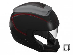 black modular helmet 3D Model