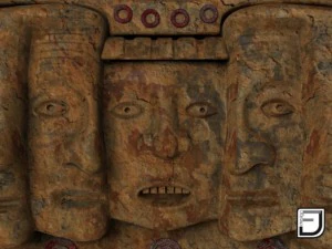 mayan mask  three stages of the life 3D Model