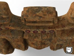 mayan mask  three stages of the life 3D Model