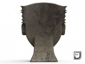 happy face from the olmeca culture 3D Модель
