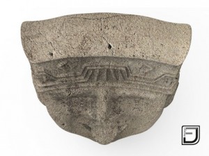 happy face from the olmeca culture 3D Модель