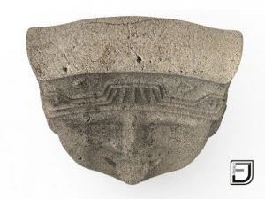happy face from the olmeca culture 3D Model