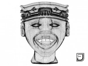 happy face from the olmeca culture 3D Model
