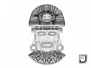aztec mask 3D Модель