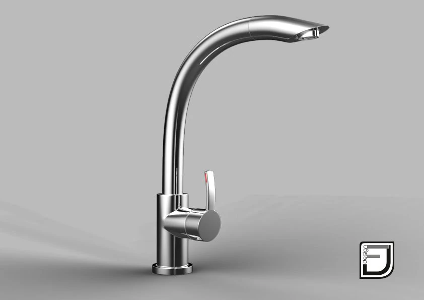 K&uuml;chenarmatur 8 3D Modell .c4d .max .obj .3ds .fbx .stl .blend 