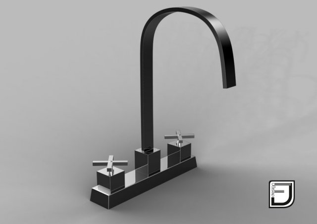 kitchen faucet 11 Modelo 3D .c4d .max .obj .3ds .fbx .stl .blend 