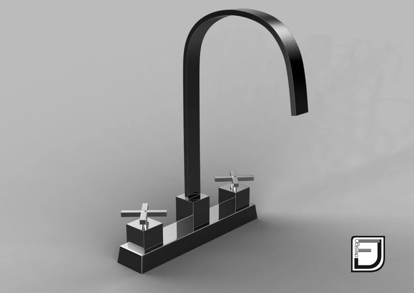 kitchen faucet 11 3D Model .c4d .max .obj .3ds .fbx .stl .blend 