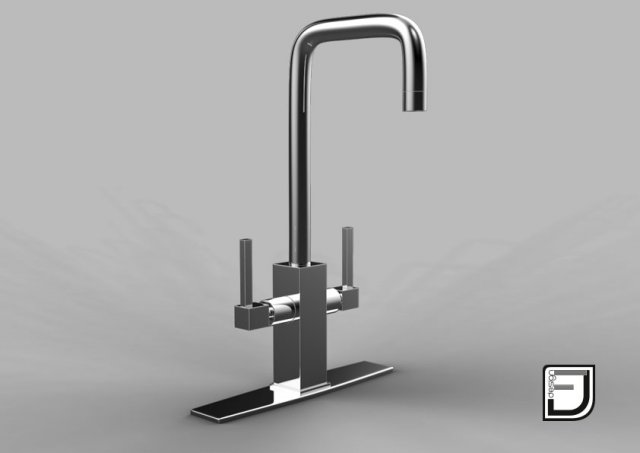 kitchen faucet 13 3D 모델 .c4d .max .obj .3ds .fbx .stl .blend 
