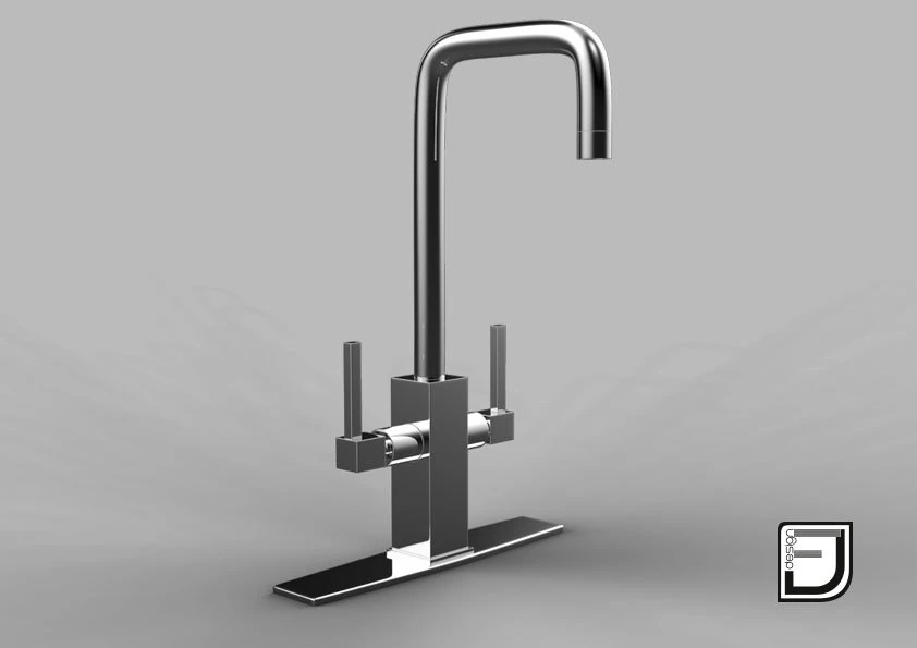 kitchen faucet 13 3D Model .c4d .max .obj .3ds .fbx .stl .blend