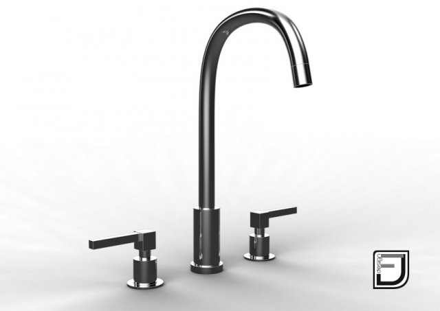 kitchen faucet 14 Modelo 3D .c4d .max .obj .3ds .fbx .stl .blend 