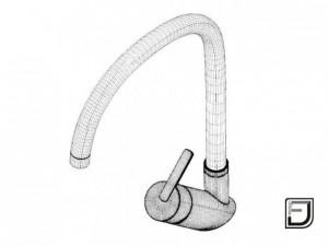 kitchen faucet 16 Model 3D