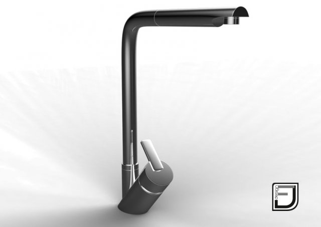 kitchen faucet 17 Model 3D .c4d .max .obj .3ds .fbx .stl .blend 