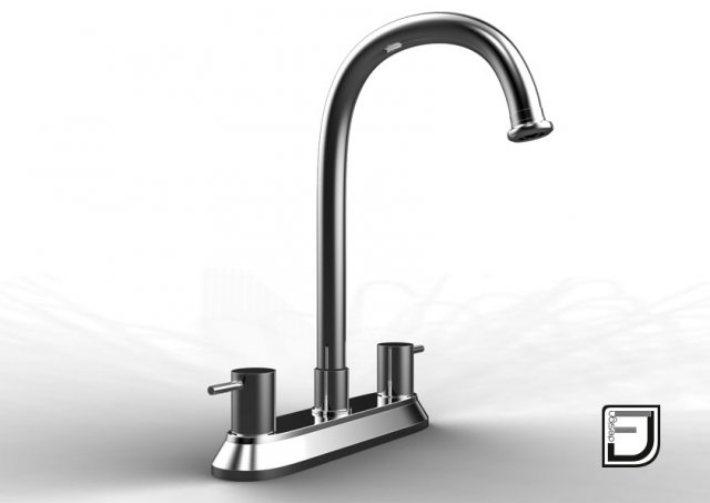 kitchen faucet 19 Model 3D .c4d .max .obj .3ds .fbx .stl .blend 