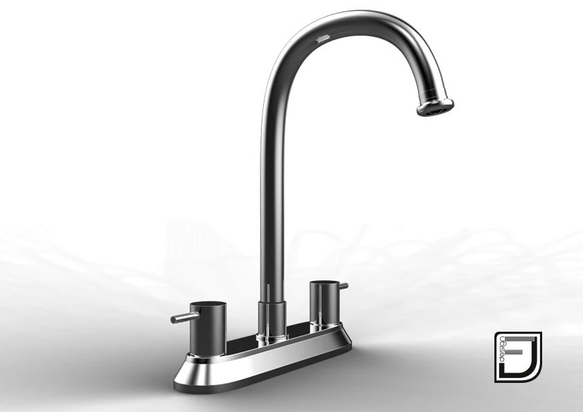 K&uuml;chenarmatur 19 3D Modell .c4d .max .obj .3ds .fbx .stl .blend 