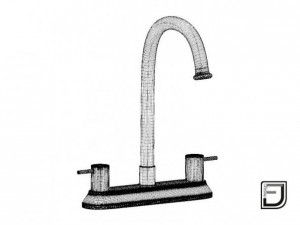 kitchen faucet 19 Model 3D