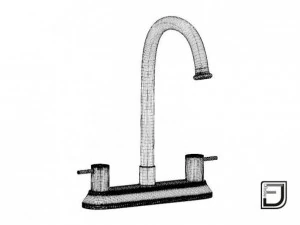 K&uuml;chenarmatur 19 3D Modell