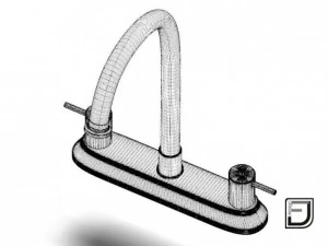 K&uuml;chenarmatur 19 3D Modell