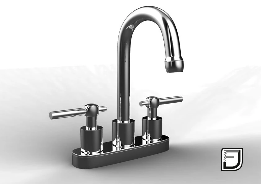 bathroom faucet 2 3D Model .c4d .max .obj .3ds .fbx .stl .blend 