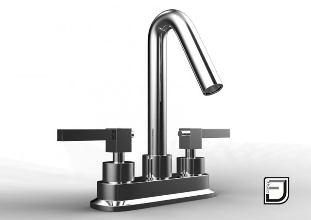 bathroom faucet 3 3D Модель .c4d .max .obj .3ds .fbx .stl .blend 
