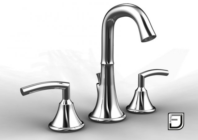 bathroom faucet 5 Model 3D .c4d .max .obj .3ds .fbx .stl .blend